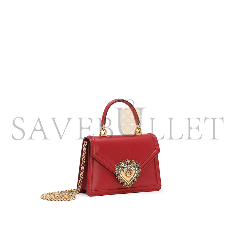 DOLCE GABBANA SMALL DEVOTION CALFSKIN BAG BB6711AV89387124 (19*13*4.5cm)